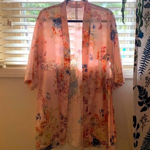 Women’s Silk Summer Floral Print Robe